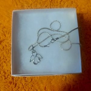 925 silver angle with diamonds wings